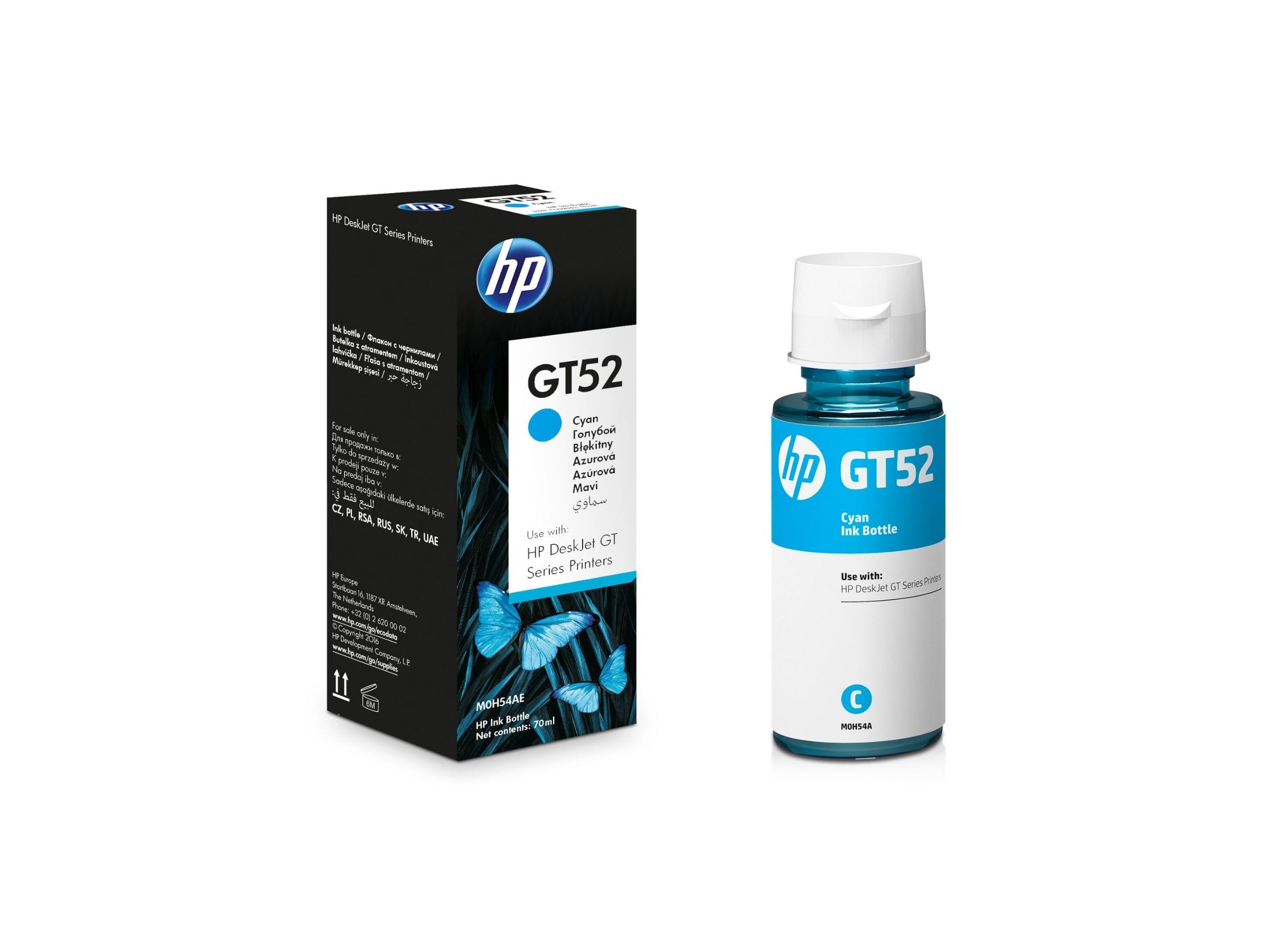 BOTELLA DE TINTA HP GT52 CYAN (M0H54AL) 70ML